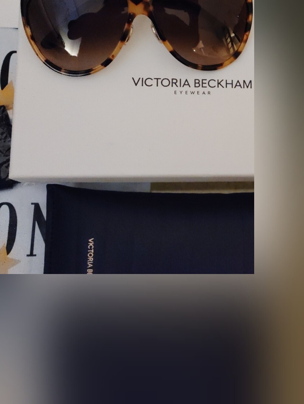 Victoria Beckham Tortoiseshell Sunglasses with Brown Lenses